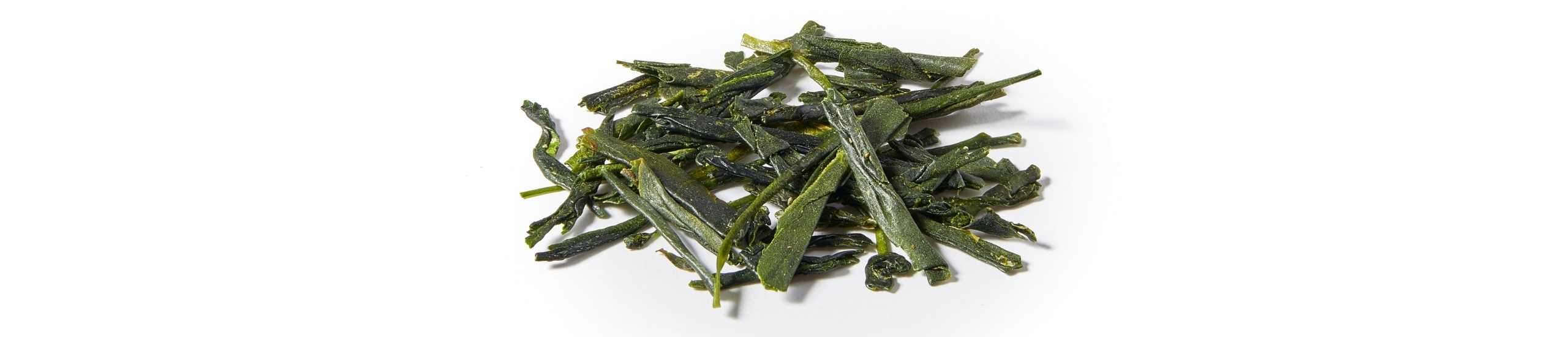 A collection of Japanese Supreme Sencha loose leaf tea leaves