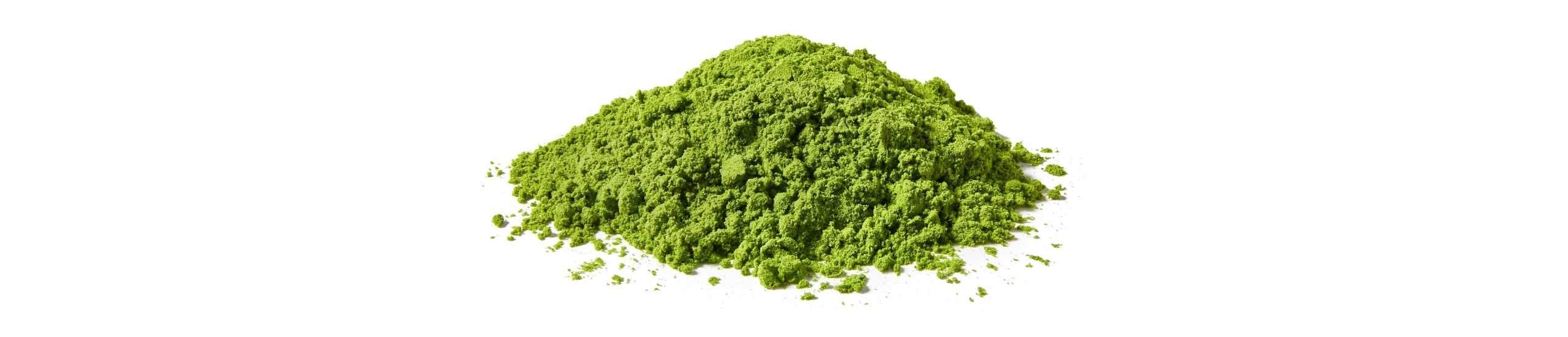 A pile of Ceremonial Matcha powdered green tea