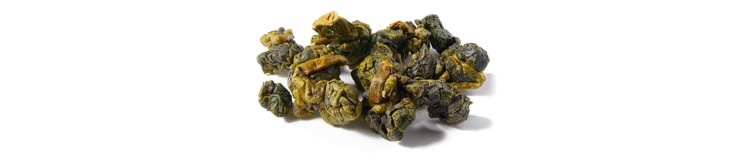 A pile of Tainwanese Jin Xuan Oolong tea