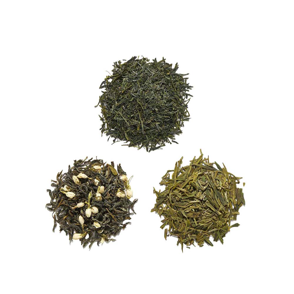 Trio of Loose Leaf Green Teas