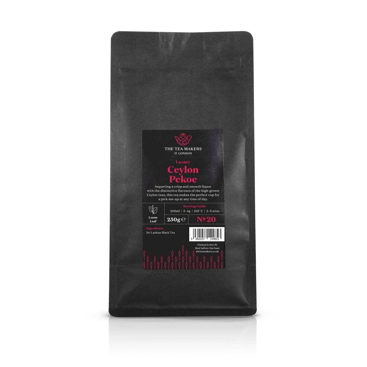 Ceylon Luxurious Pekoe Loose Leaf tea 250g Pack