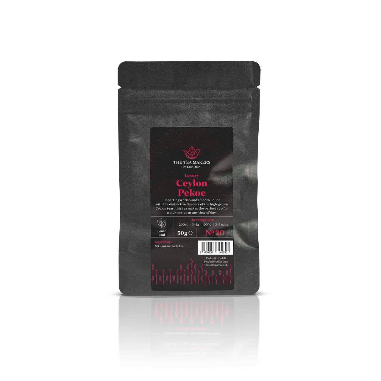 Ceylon Luxurious Pekoe Loose Leaf tea 50g Pack