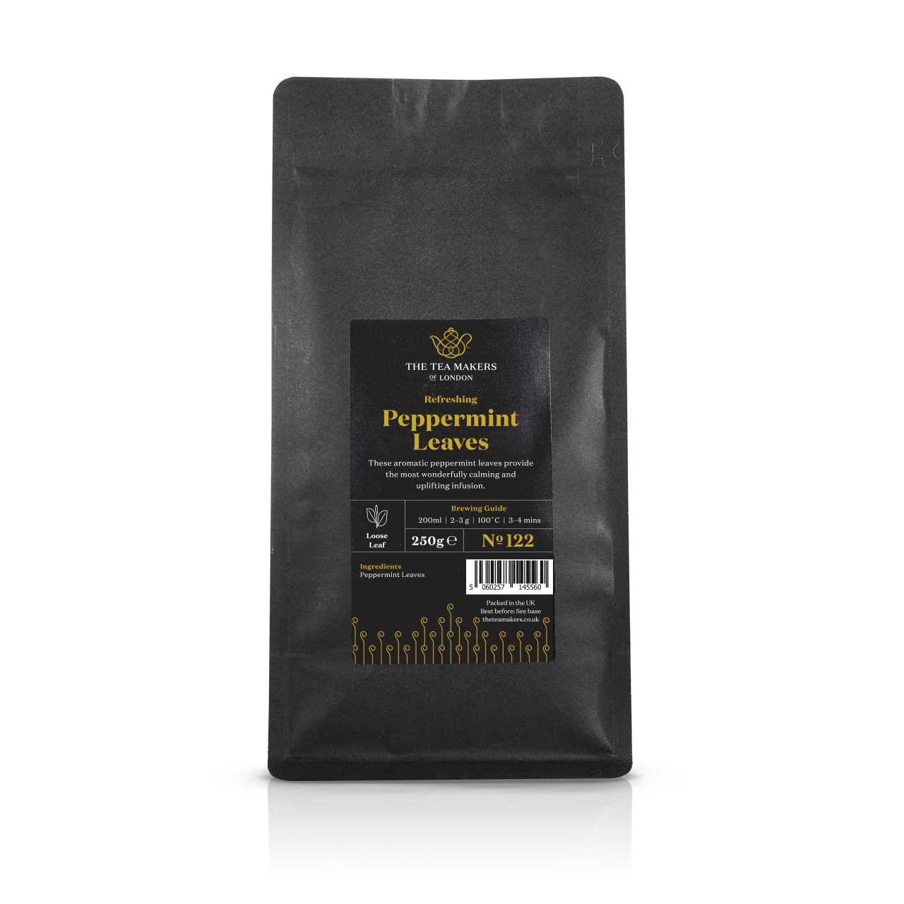 Peppermint Leaves Loose Leaf Tea 250g Pack