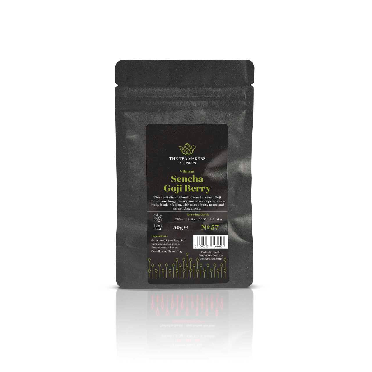 Sencha Goji Berry Loose Leaf Tea 50g Pack