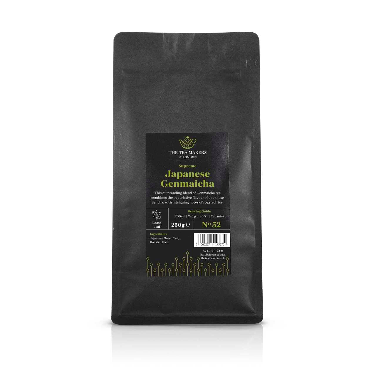 Supreme Genmaicha Loose Leaf Tea 250g Pack