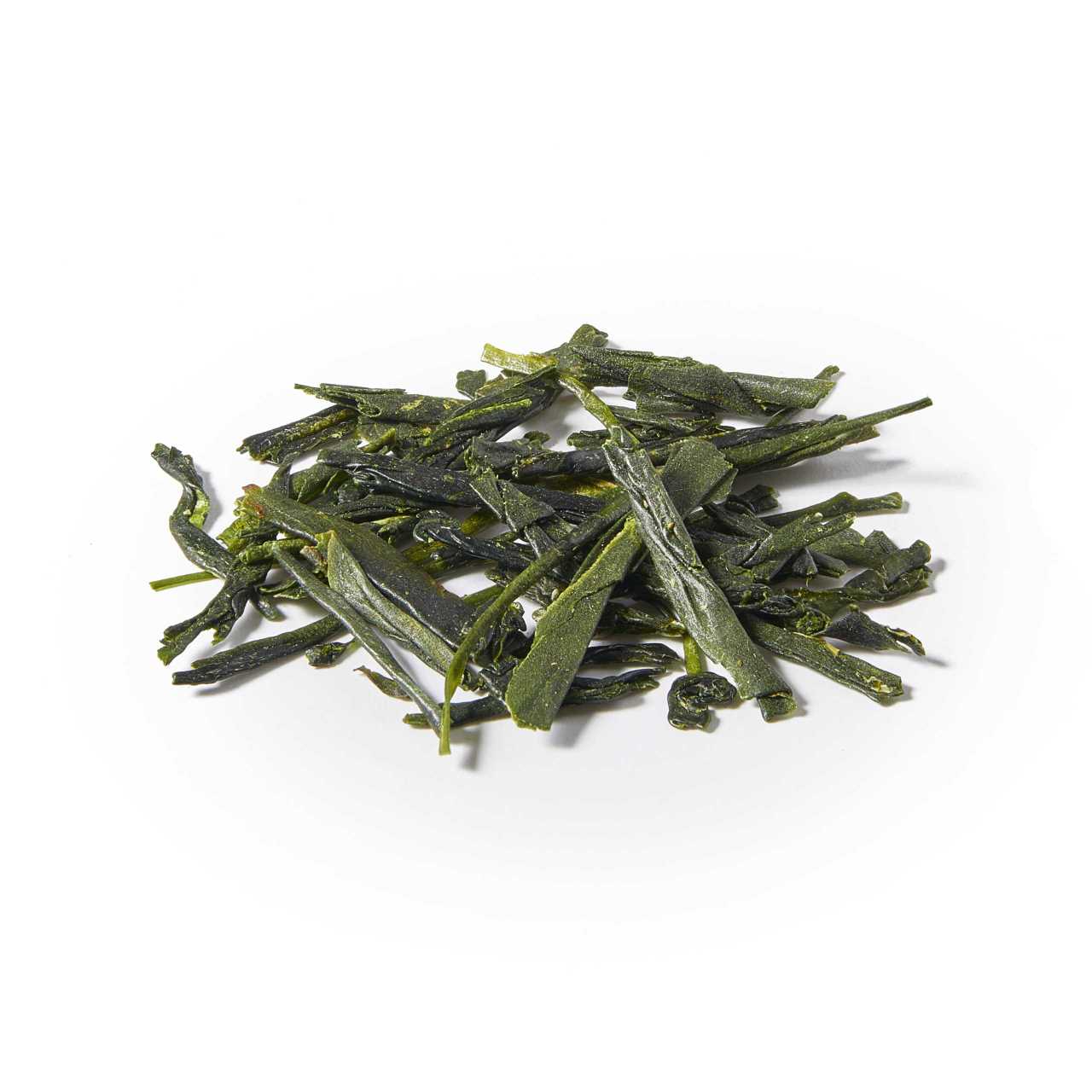 A macro pile of Supreme Sencha Loose Leaf Tea