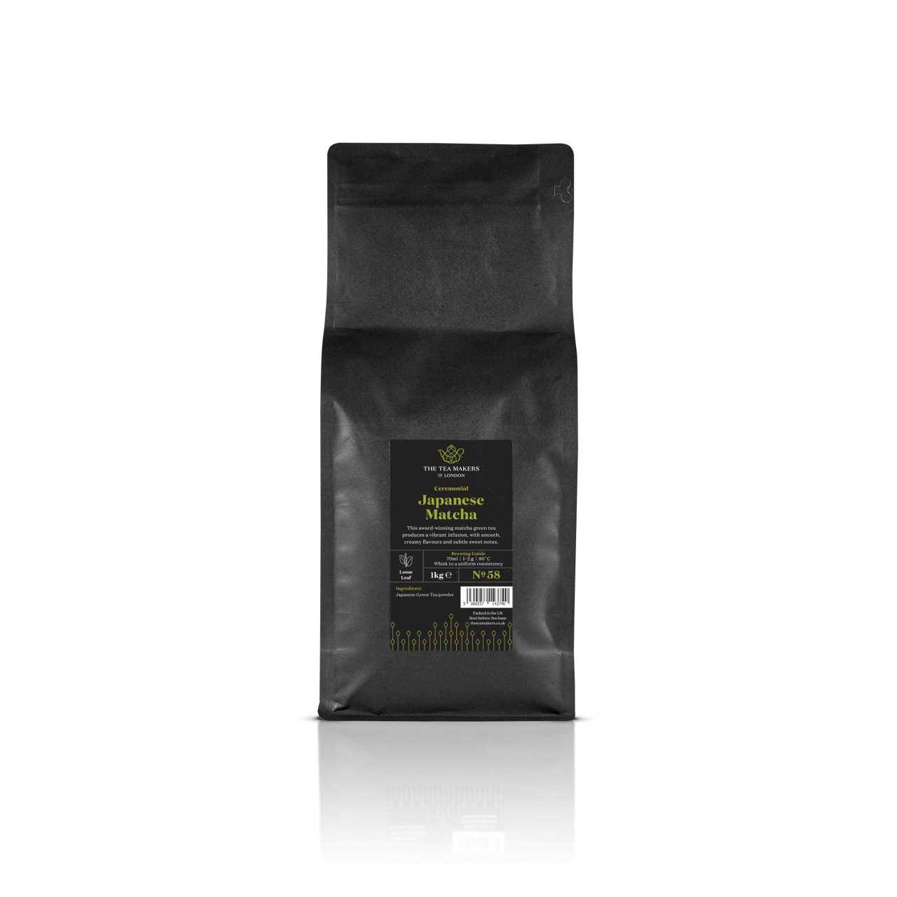 Ceremonial Grade Matcha Powder sachets - 1kg pack