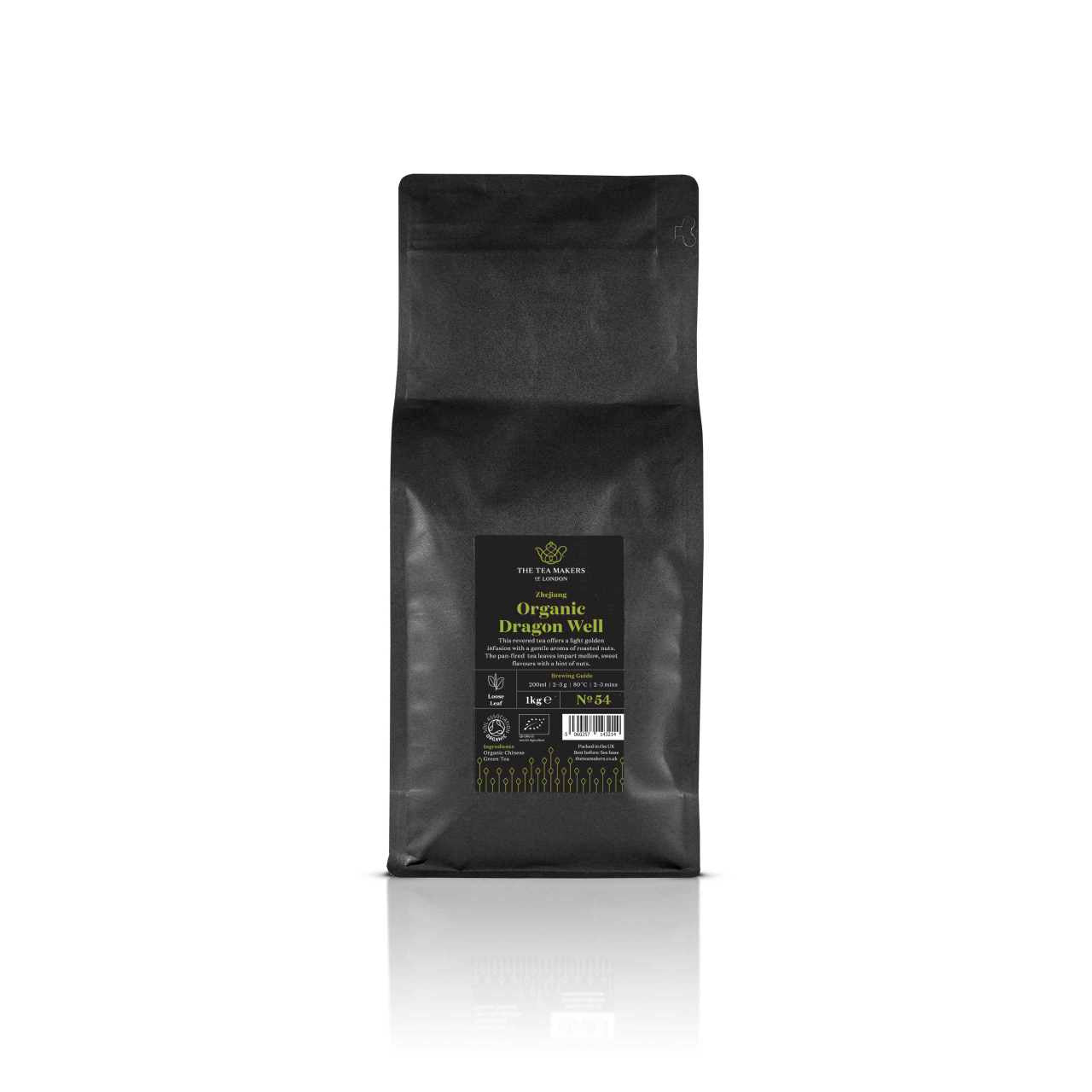 Organic Dragon Well Loose Leaf Tea1kg Pack