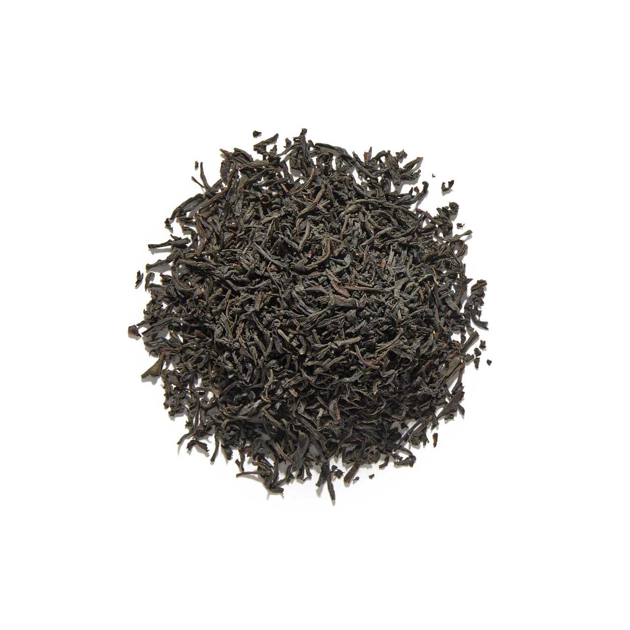 English Breakfast Loose Leaf Tea arranged in a circle