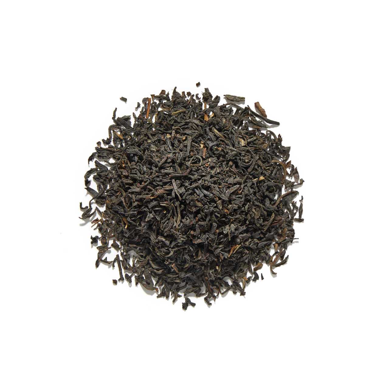 Chinese Keemun Loose Leaf tea arranged in a circle