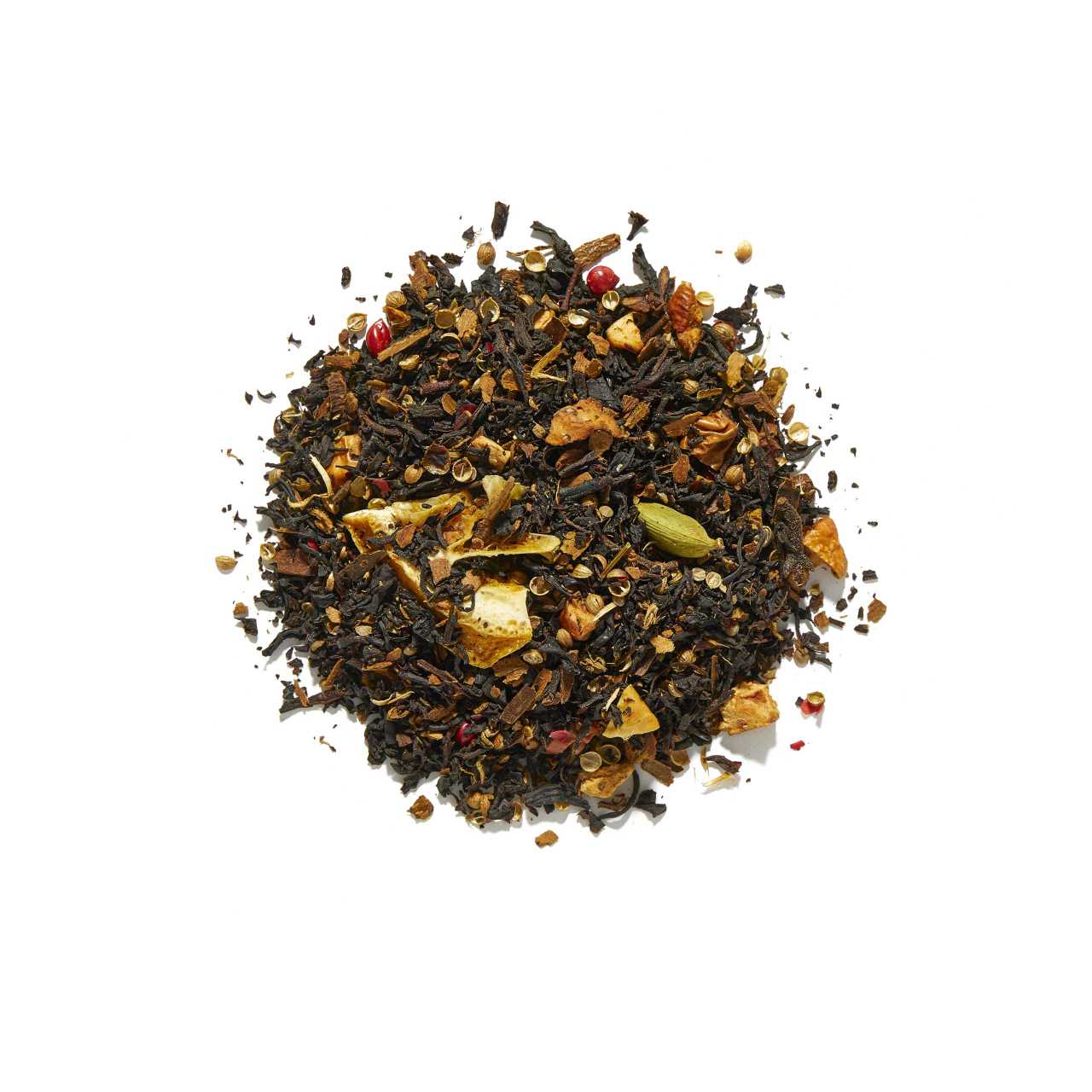 Christmas Loose Leaf tea arranged in a circle