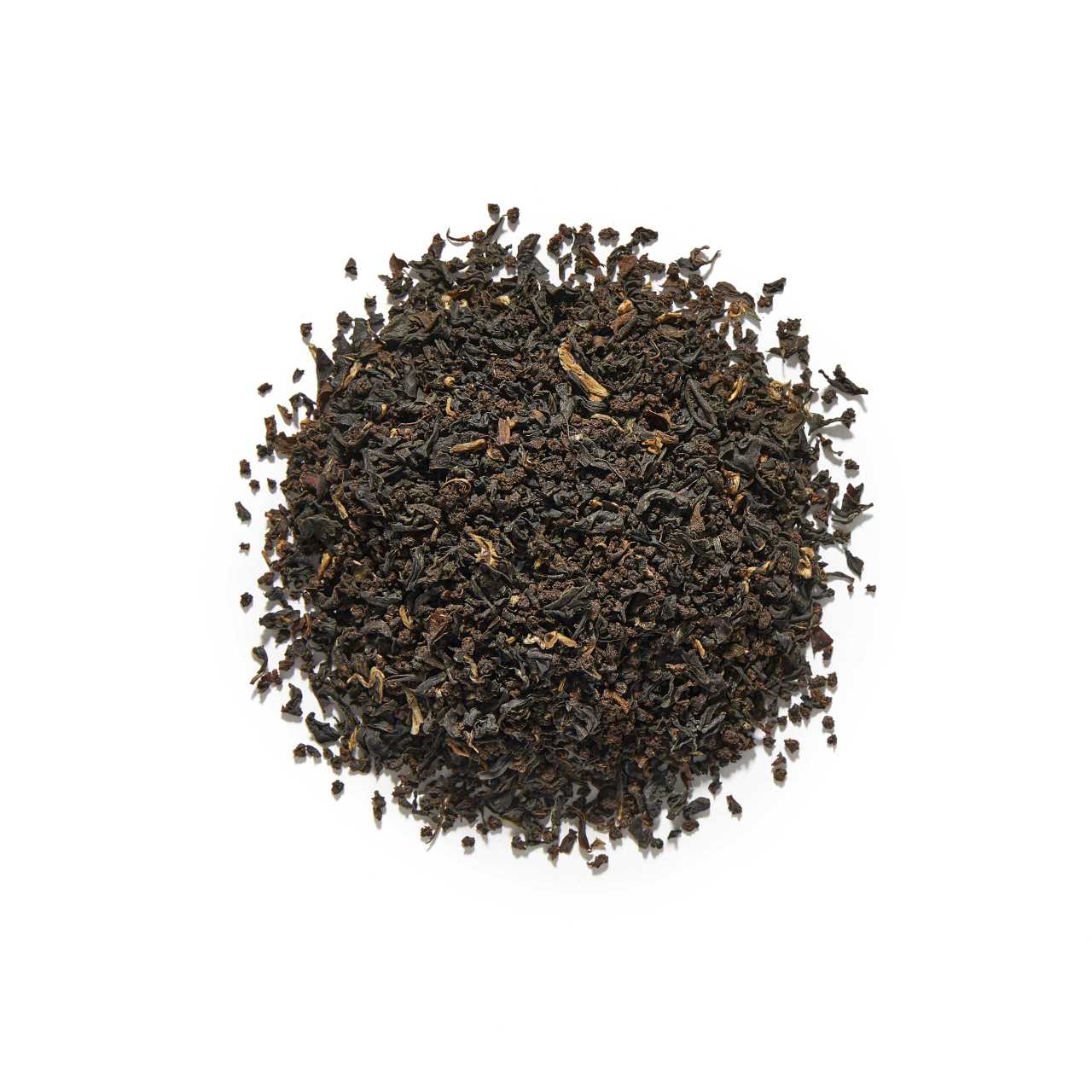 Assam breakfast Loose leaf tea arranged in a circle