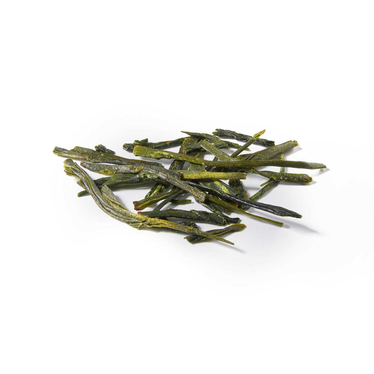 A macro pile of Japanese Sencha Loose Leaf Tea