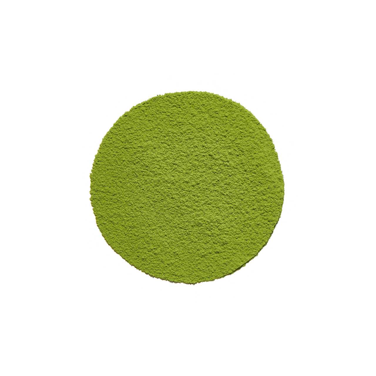 Ceremonial Grade Matcha Powder arranged in a circle