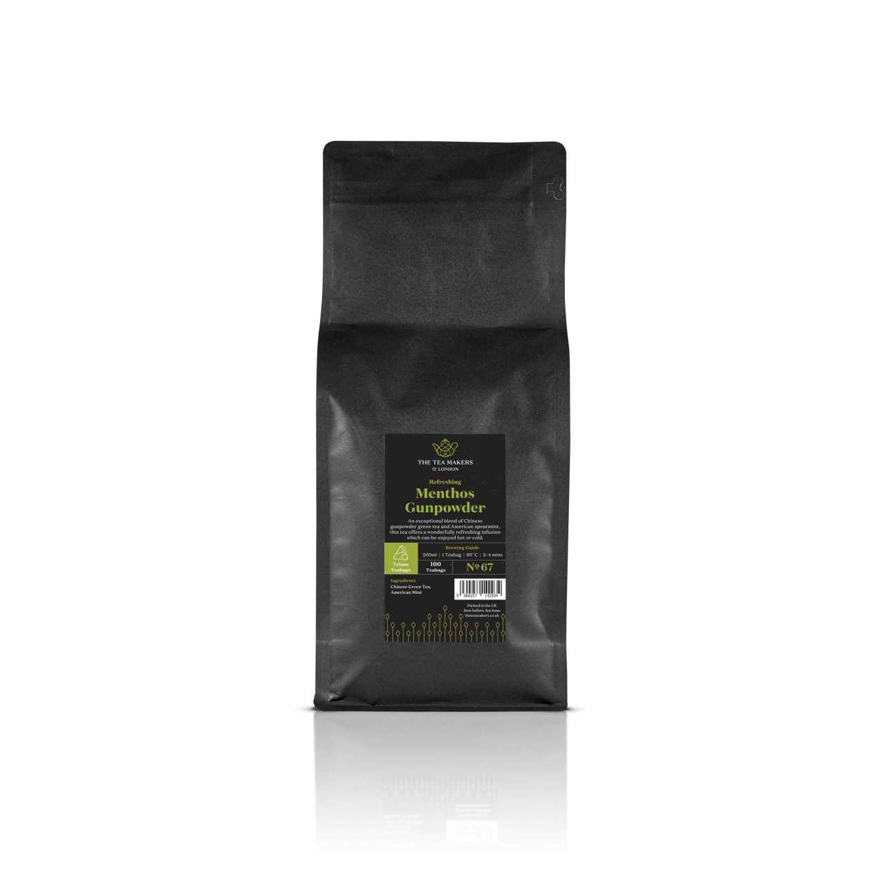 Menthos Gunpowder Teabag 100 Pack