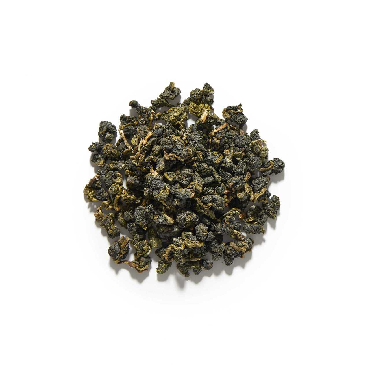 Ali Shan Oolong Loose leaf arranged in a circle