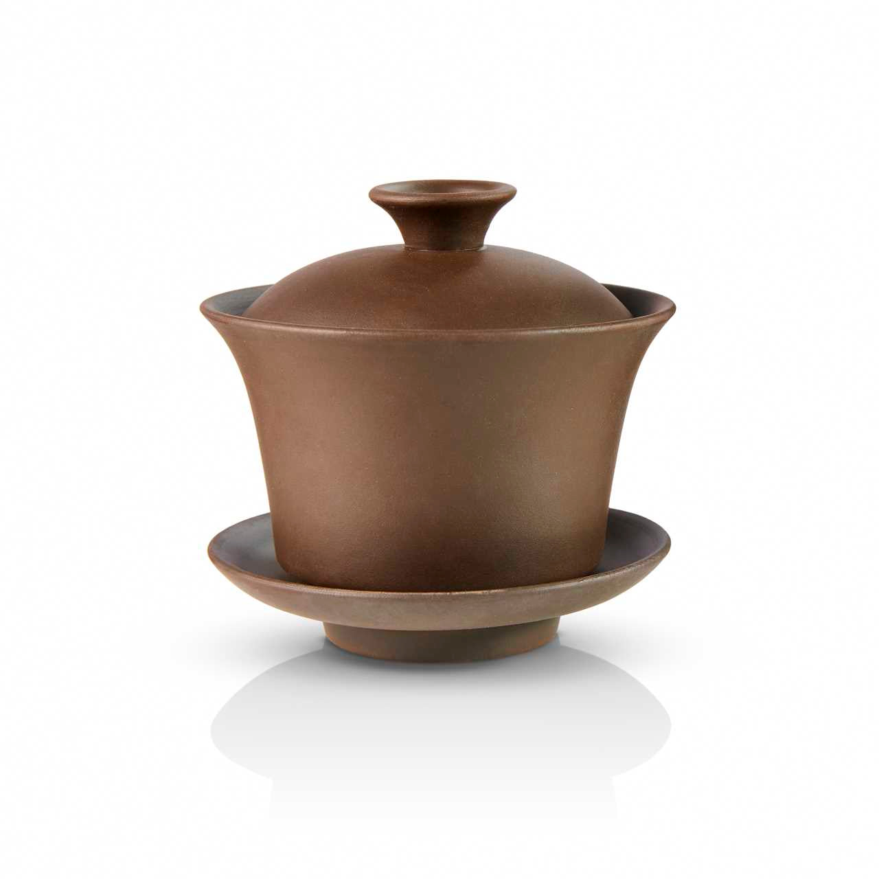 Unglazed brown Gaiwan